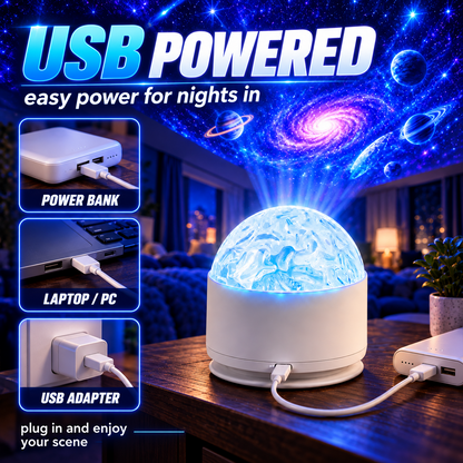 Aurora Dream Galaxy Projector  Transform Your Room After Dark.