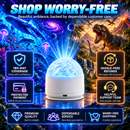Aurora Dream Galaxy Projector  Transform Your Room After Dark.